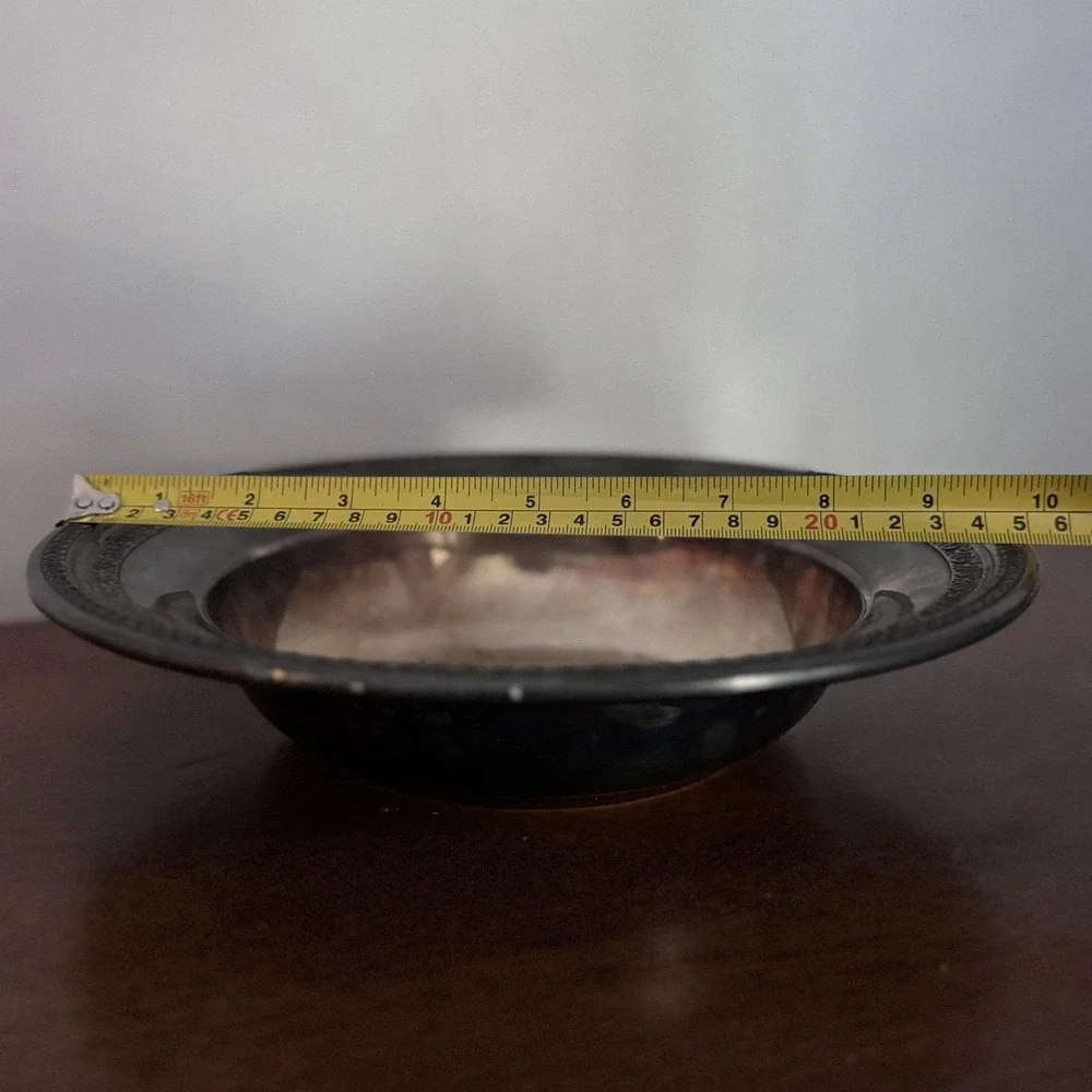 Vintage Reed & Barton 1203 A Silver Plate Filigree Trim Bowl 10